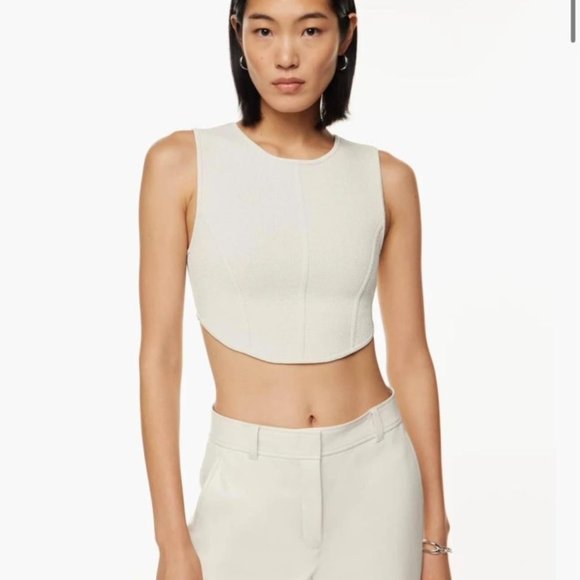 Babaton - Gallery Sculp Knit Tank (Brand new with tag - Medium - Matte Pearl) - Picture 2 of 2